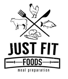 JUST FIT FOODS MEAL PREPARATION logo