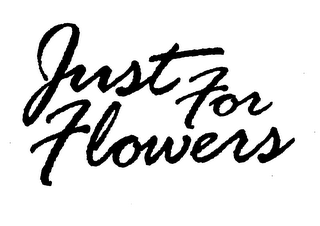 JUST FOR FLOWERS logo