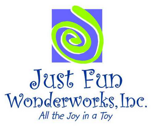 JUST FUN WONDERWORKS, INC.  ALL THE JOY IN A TOY logo