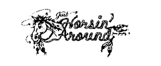 JUST HORSIN' AROUND DAVE DOUGLAS logo