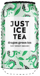 JUST ICE TEA DRAGON GREEN TEA JUST SWEET ENOUGH logo