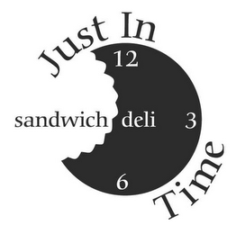 JUST IN TIME SANDWICH DELI / 12 3 6 logo