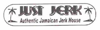 JUST JERK AUTHENTIC JAMAICAN JERK HOUSE logo