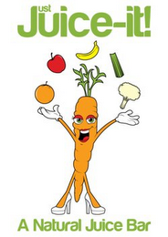 JUST JUICE-IT! A NATURAL JUICE BAR logo