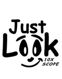 JUST LOOK 10X SCOPE logo