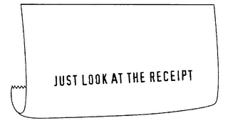 JUST LOOK AT THE RECEIPT logo