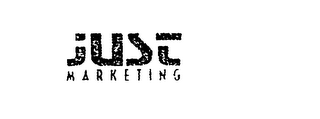 JUST MARKETING logo