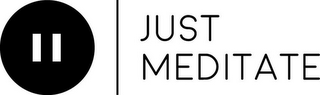 JUST MEDITATE logo