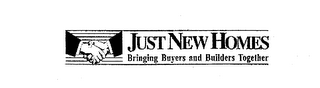 JUST NEW HOMES BRINGING BUYERS AND BUILDERS TOGETHER logo