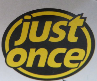 JUST ONCE logo