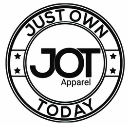 JUST OWN TODAY JOT APPAREL logo