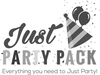JUST PARTY PACK EVERYTHING YOU NEED TO JUST PARTY logo