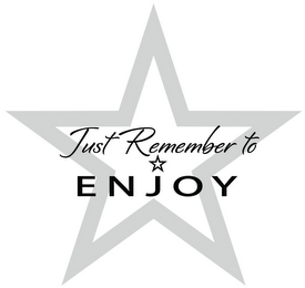 JUST REMEMBER TO ENJOY logo