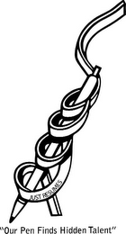 JUST RESUMES "OUR PEN FINDS HIDDEN TALENT" logo