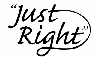 "JUST RIGHT" logo