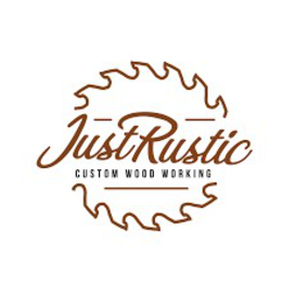 JUST RUSTIC CUSTOM WOOD WORKING logo