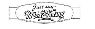 JUST SAY-MIL-KAY logo