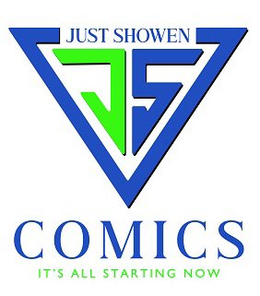 JUST SHOWEN JS COMICS IT'S ALL STARTING NOW logo
