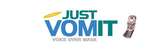 JUST VOMIT VOICE OVER MASK logo