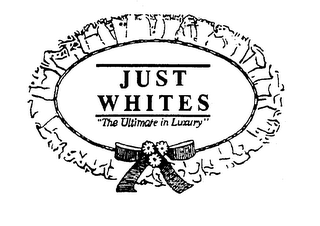 JUST WHITES "THE ULTIMATE IN LUXURY" logo