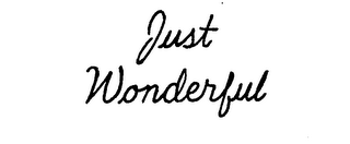 JUST WONDERFUL logo