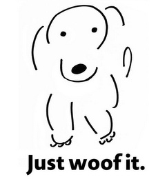 JUST WOOF IT. logo
