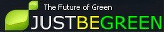 JUSTBEGREEN THE FUTURE OF GREEN logo