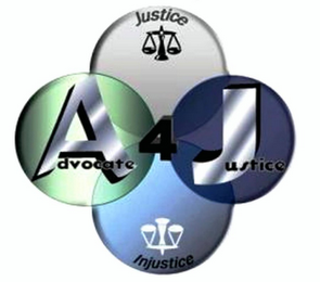 JUSTICE ADVOCATE 4 JUSTICE INJUSTICE logo