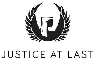 JUSTICE AT LAST logo