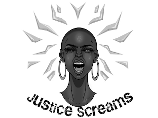 JUSTICE SCREAMS logo