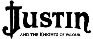 JUSTIN AND THE KNIGHTS OF VALOUR logo