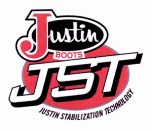 JUSTIN BOOTS JST JUSTIN STABILIZATION TECHNOLOGY logo