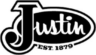 JUSTIN EST. 1879 logo