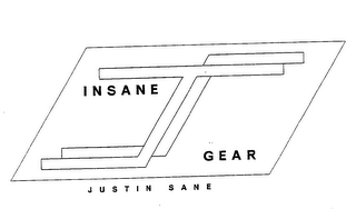 JUSTIN SANE INSANE GEAR JS logo
