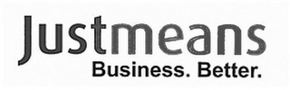 JUSTMEANS BUSINESS. BETTER.