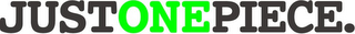 JUSTONEPIECE. logo