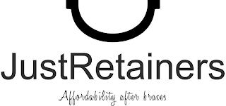 JUSTRETAINERS AFFORDABILITY AFTER BRACES logo