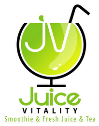JV JUICE VITALITY SMOOTHIE & FRESH JUICE & TEA logo