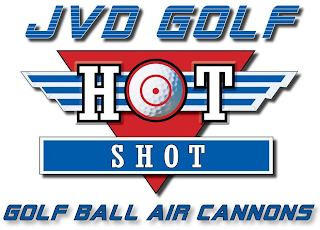 JVD GOLF HOT SHOT GOLF BALL AIR CANNONS logo