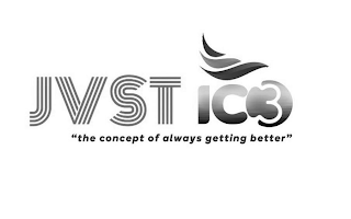 JVST IC3 "THE CONCEPT OF ALWAYS GETTING BETTER" logo