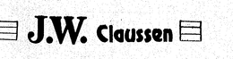 J.W. CLAUSSEN logo