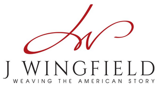 JW J WINGFIELD WEAVING THE AMERICAN STORY logo
