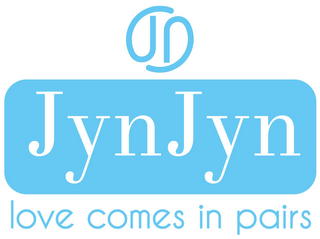 JYNJYN LOVE COMES IN PAIRS logo