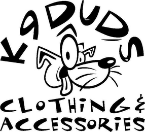 K 9 DUDS CLOTHING & ACCESSORIES logo