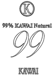 K 99%KAWAI NATURAL 99 KAWAI logo