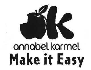 K ANNABEL KARMEL MAKE IT EASY logo