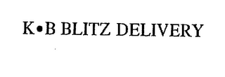 K - B BLITZ DELIVERY logo
