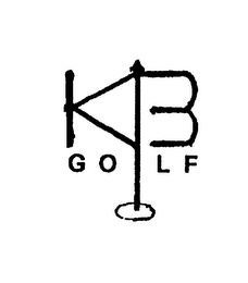 K B GOLF logo