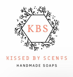 K B S KISSED BY SCENTS HANDMADE SOAPS logo