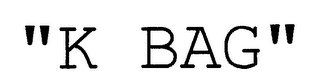 "K BAG" logo